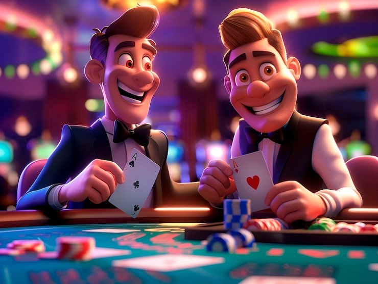 Pengguna membaca syarat bonus pada ponsel